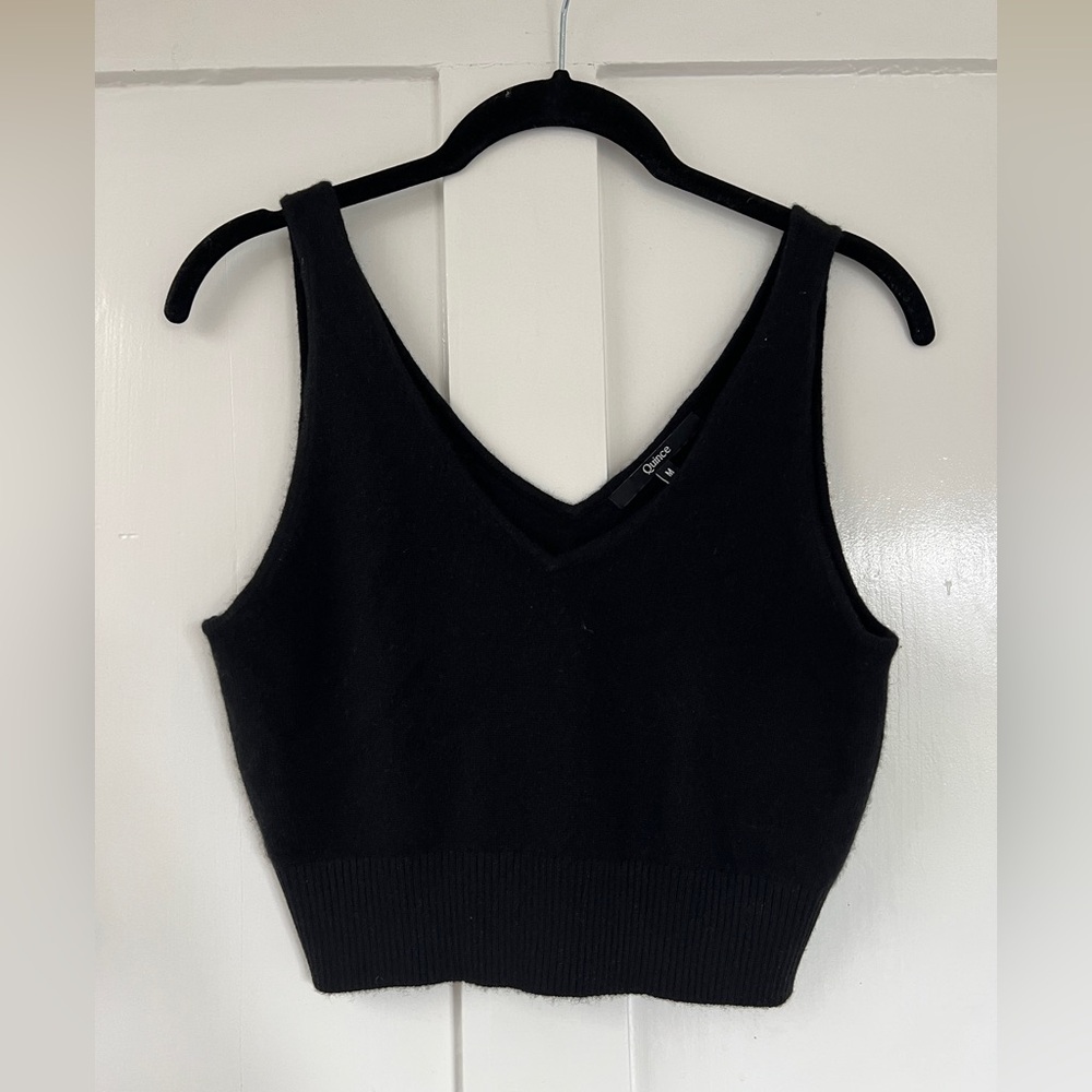 Quince 100% Cashmere Crop Top